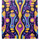 Boho Abstract kleurrijk 1 Douchegordijn (Voorkant)