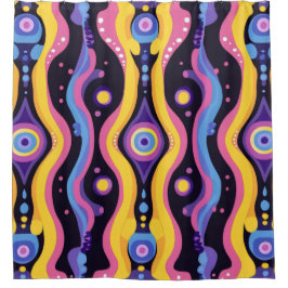 Boho Abstract kleurrijk 3 Douchegordijn