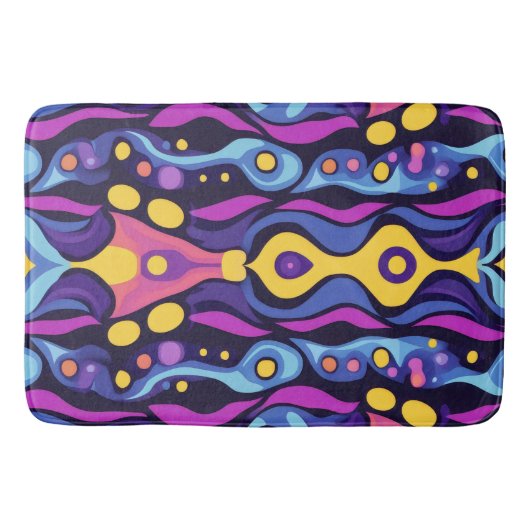 Boho Abstract kleurrijk 5 Badmat (Voorkant)