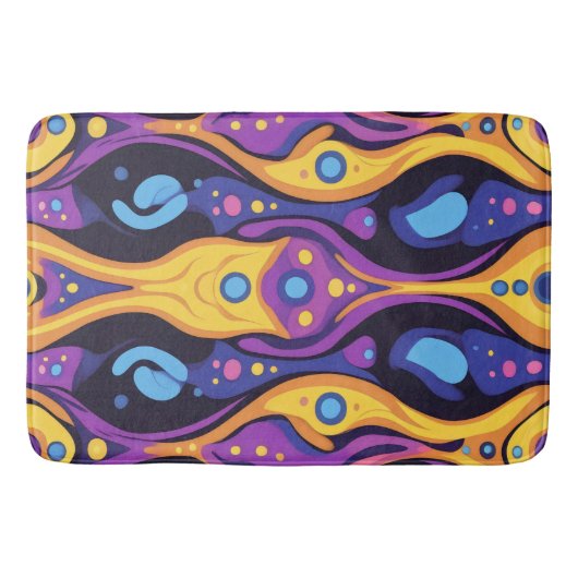 Boho Abstract kleurrijk 6 Badmat (Voorkant)