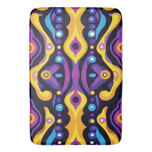 Boho Abstract kleurrijk 7 Badmat (Voorkant Verticaal)