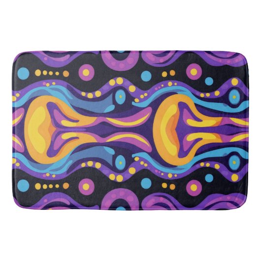 Boho Abstract kleurrijk 8 Badmat (Voorkant)