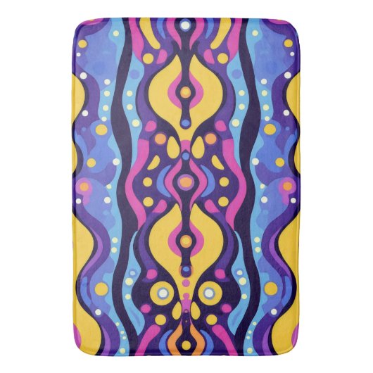 Boho Abstract kleurrijk 9 Badmat (Voorkant Verticaal)