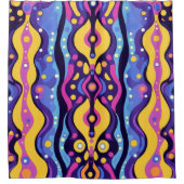 Boho Abstract kleurrijk 9 Douchegordijn (Voorkant)