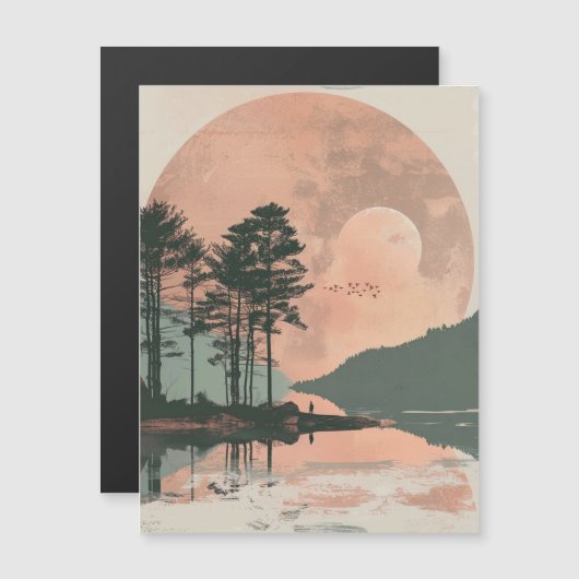 Boho Abstract landschap (1) (Voorkant / Achterkant)
