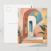 Boho Abstract landschap (10) Briefkaart (Voorkant / Achterkant)
