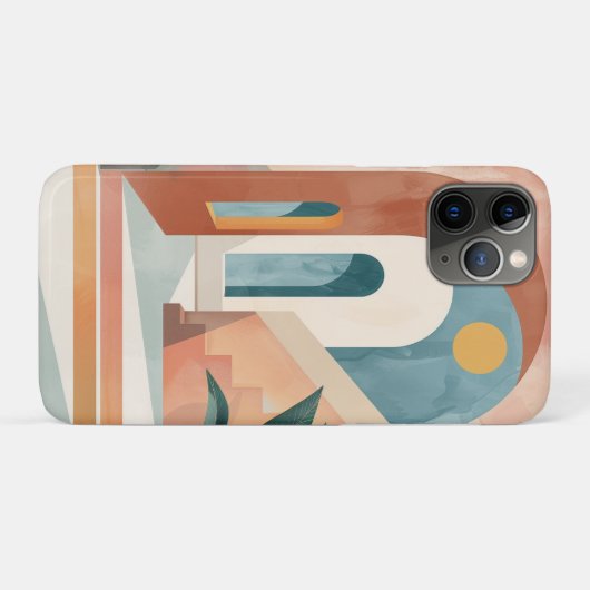 Boho Abstract landschap (10) Case-Mate iPhone Case (Achterkant (horizontaal))