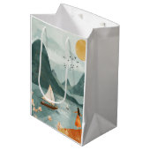 Boho Abstract landschap (11) Medium Cadeauzakje (Voorkant Gekanteld)