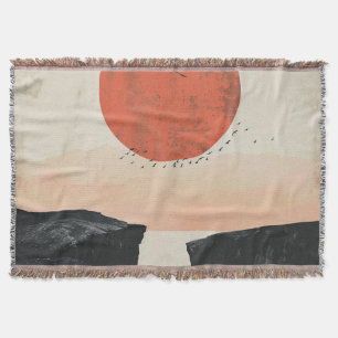 Boho Abstract landschap (12) Deken