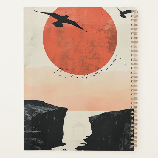 Boho Abstract landschap (12) Planner (Achterkant)