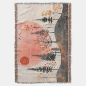Boho Abstract landschap (13) Deken (Voorkant Verticaal)