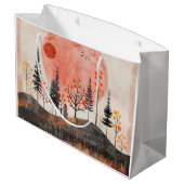 Boho Abstract landschap (13) Groot Cadeauzakje (Achterkant Gekanteld)