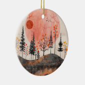 Boho Abstract landschap (13) Keramisch Ornament (Rechts)