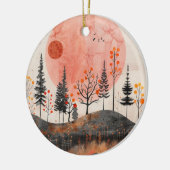Boho Abstract landschap (13) Keramisch Ornament (Links)