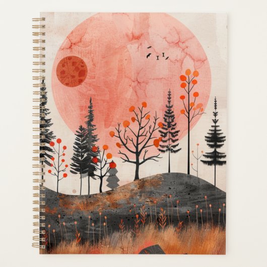 Boho Abstract landschap (13) Planner (Voorkant)