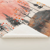 Boho Abstract landschap (13) Sherpa Deken (3/4)