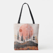 Boho Abstract landschap (13) Tote Bag (Achterkant)