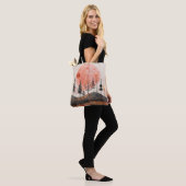 Boho Abstract landschap (13) Tote Bag (Op model)