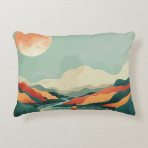 Boho Abstract landschap (14) Accent Kussen
