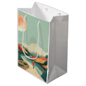 Boho Abstract landschap (14) Medium Cadeauzakje (Voorkant Gekanteld)