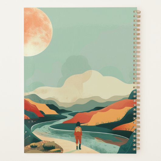 Boho Abstract landschap (14) Planner (Achterkant)