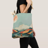 Boho Abstract landschap (14) Tote Bag (Dichtbij)