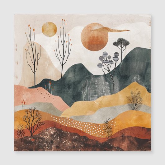 Boho Abstract landschap (15) (Voorkant)