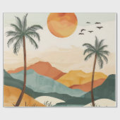 Boho Abstract landschap (16) Cadeaupapier (Vlak)