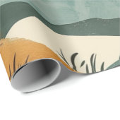 Boho Abstract landschap (16) Cadeaupapier (Rol Hoek)