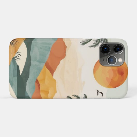Boho Abstract landschap (16) Case-Mate iPhone Case (Achterkant (horizontaal))