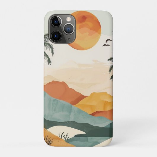 Boho Abstract landschap (16) Case-Mate iPhone Case (Achterkant)