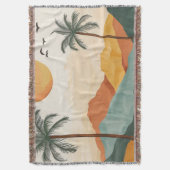 Boho Abstract landschap (16) Deken (Voorkant Verticaal)