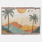 Boho Abstract landschap (16) Deken (Voorkant)