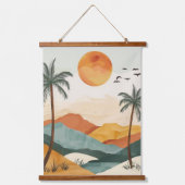Boho Abstract landschap (16) Hangend Wandkleed (Voorkant)