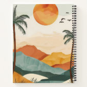 Boho Abstract landschap (16) Notitieboek (Achterkant)