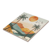 Boho Abstract landschap (16) Tegeltje (Zijkant)