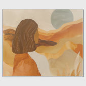 Boho Abstract landschap (17) Cadeaupapier (Vlak)