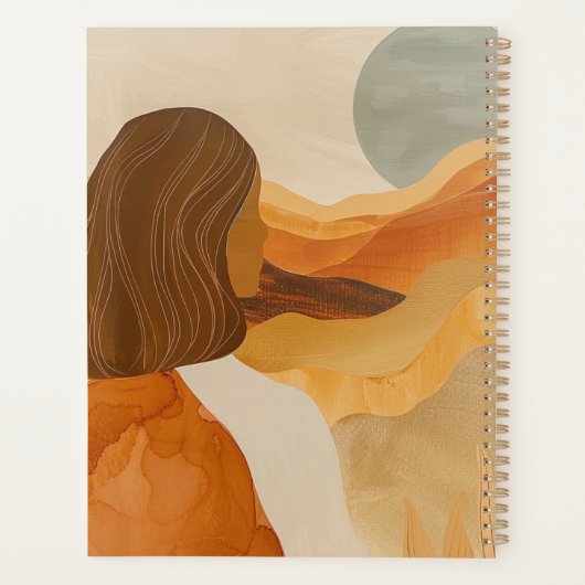 Boho Abstract landschap (17) Planner (Achterkant)