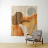 Boho Abstract landschap (17) Wandkleed (In situ)