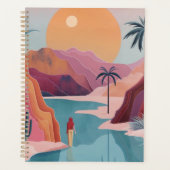 Boho Abstract landschap (18) Planner (Voorkant)