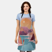 Boho Abstract landschap (18) Schort (Gedragen)