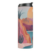 Boho Abstract landschap (18) Thermosbeker (Gedraaid links)