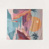 Boho Abstract landschap (18) Wandkleed (Voorkant (horizontaal))