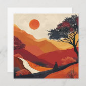 Boho Abstract landschap (19) (Voorkant / Achterkant)