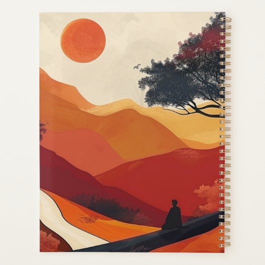 Boho Abstract landschap (19) Planner (Achterkant)