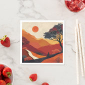 Boho Abstract landschap (19) Servet (Insitu)