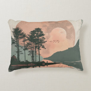 Boho Abstract landschap (1) Accent Kussen