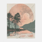 Boho Abstract landschap (1) Fleece Deken (Voorkant)