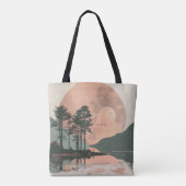 Boho Abstract landschap (1) Tote Bag (Achterkant)