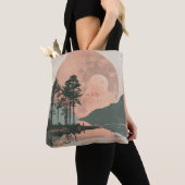 Boho Abstract landschap (1) Tote Bag (Dichtbij)